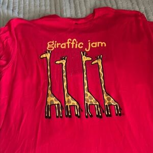 Giraffic Jam Red Men's Short Sleeve Tee